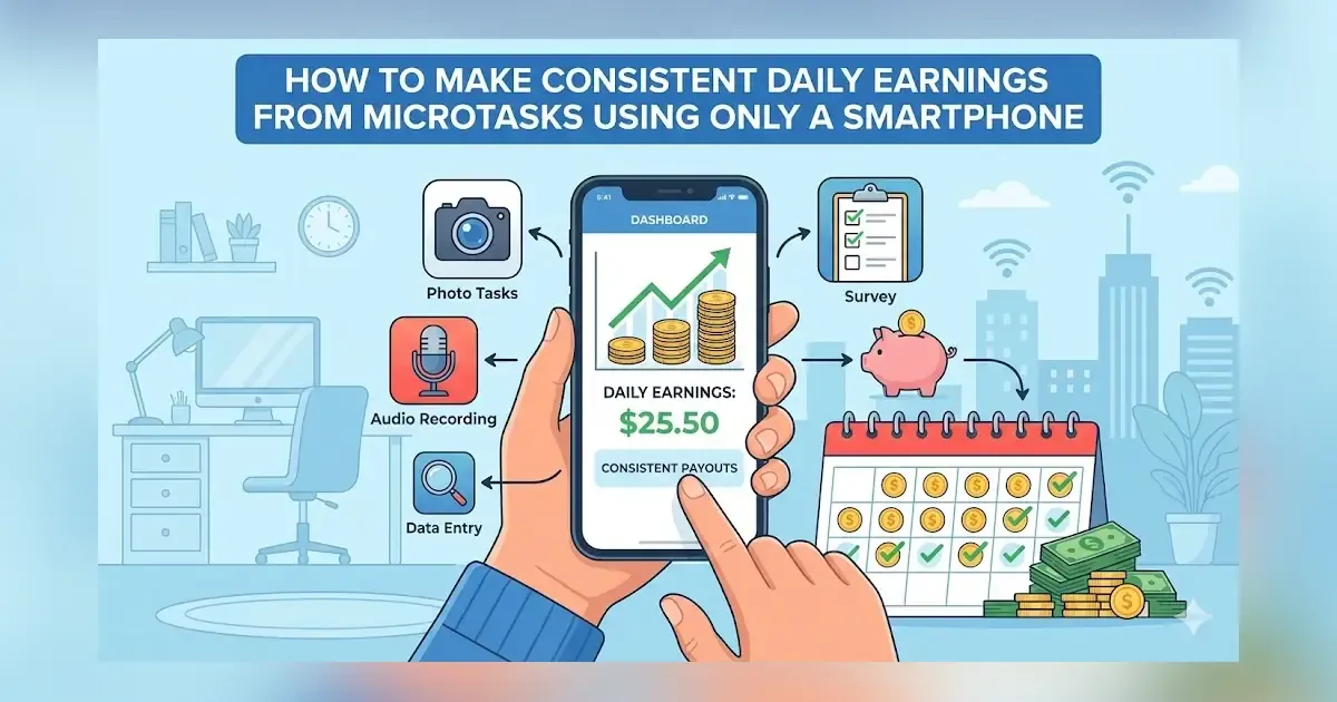 consistent daily earnings microtasks