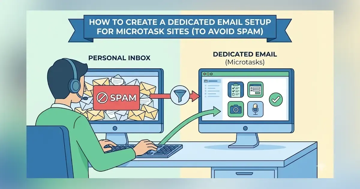 create dedicated email for microtasks