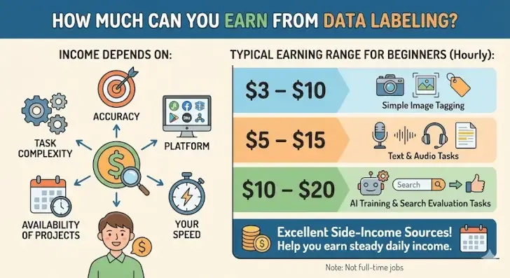 data labeling potential earnings