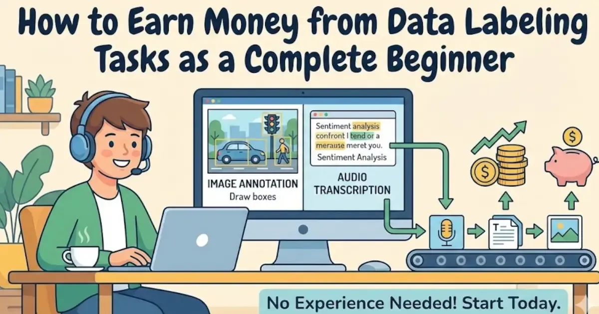earn money from data labeling tasks