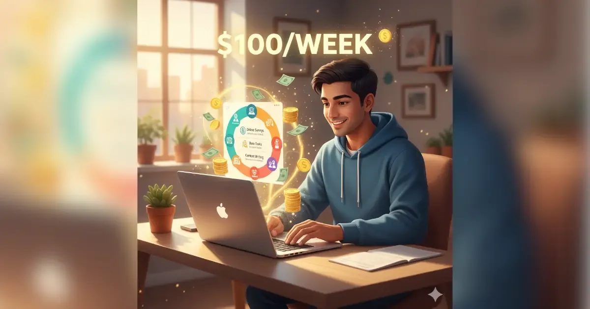 make 100 dollars per week online