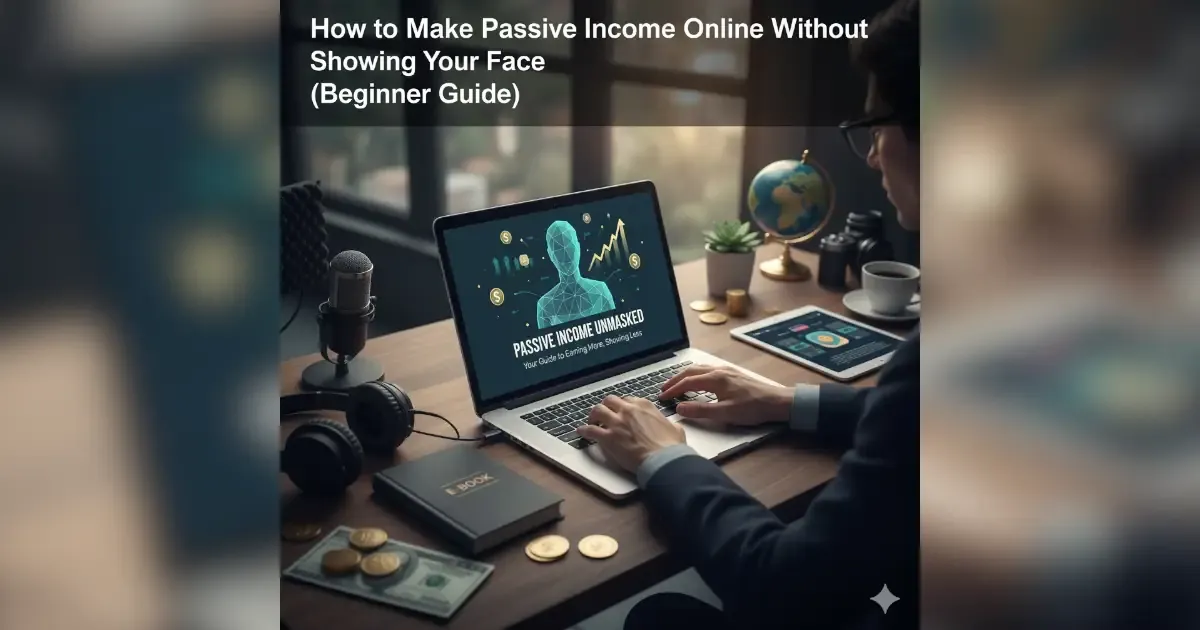 make passive income without showing face