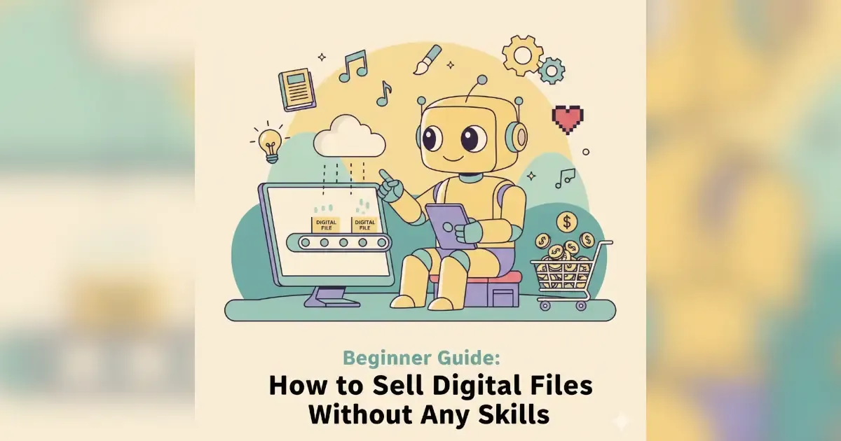 sell digital files without skills