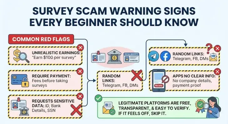 survey scam warning signs